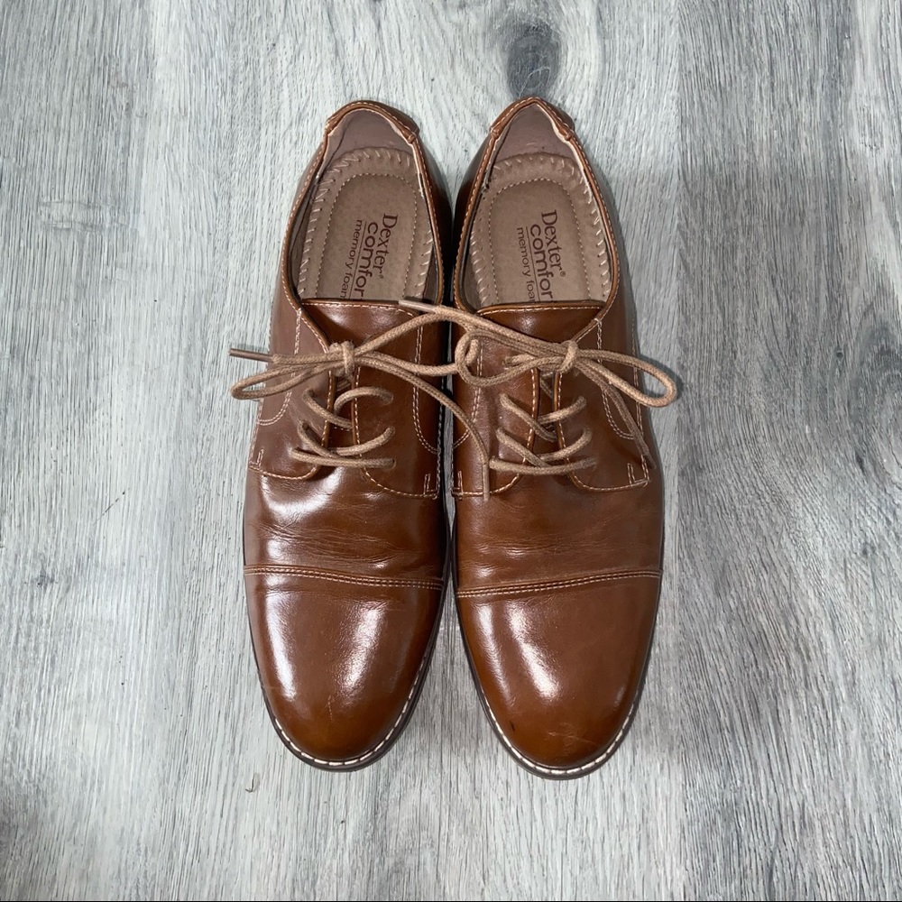 Dexter Comfort Big Boys brown dress shoes size 6 1/2 worn once
